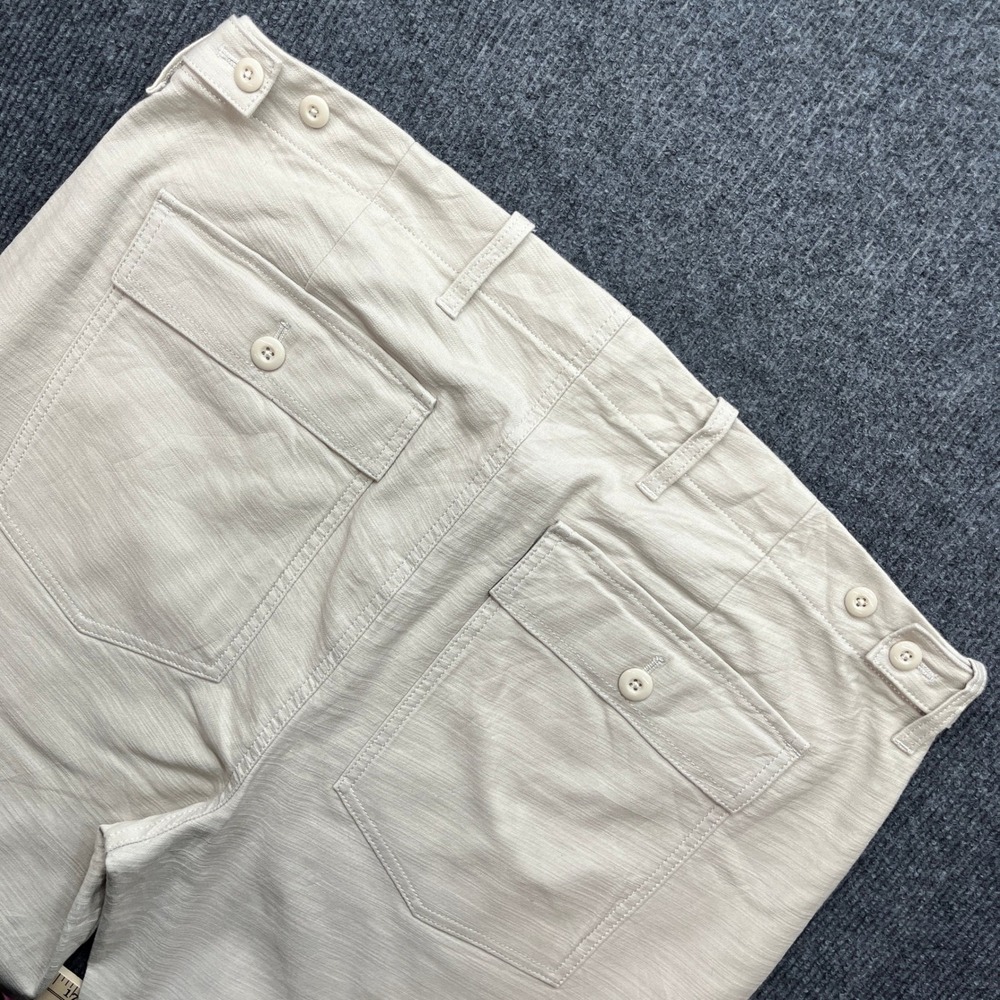 Express Slim Stretch Pants 38x32 Beige Khaki Utility Workwear Modern Mens